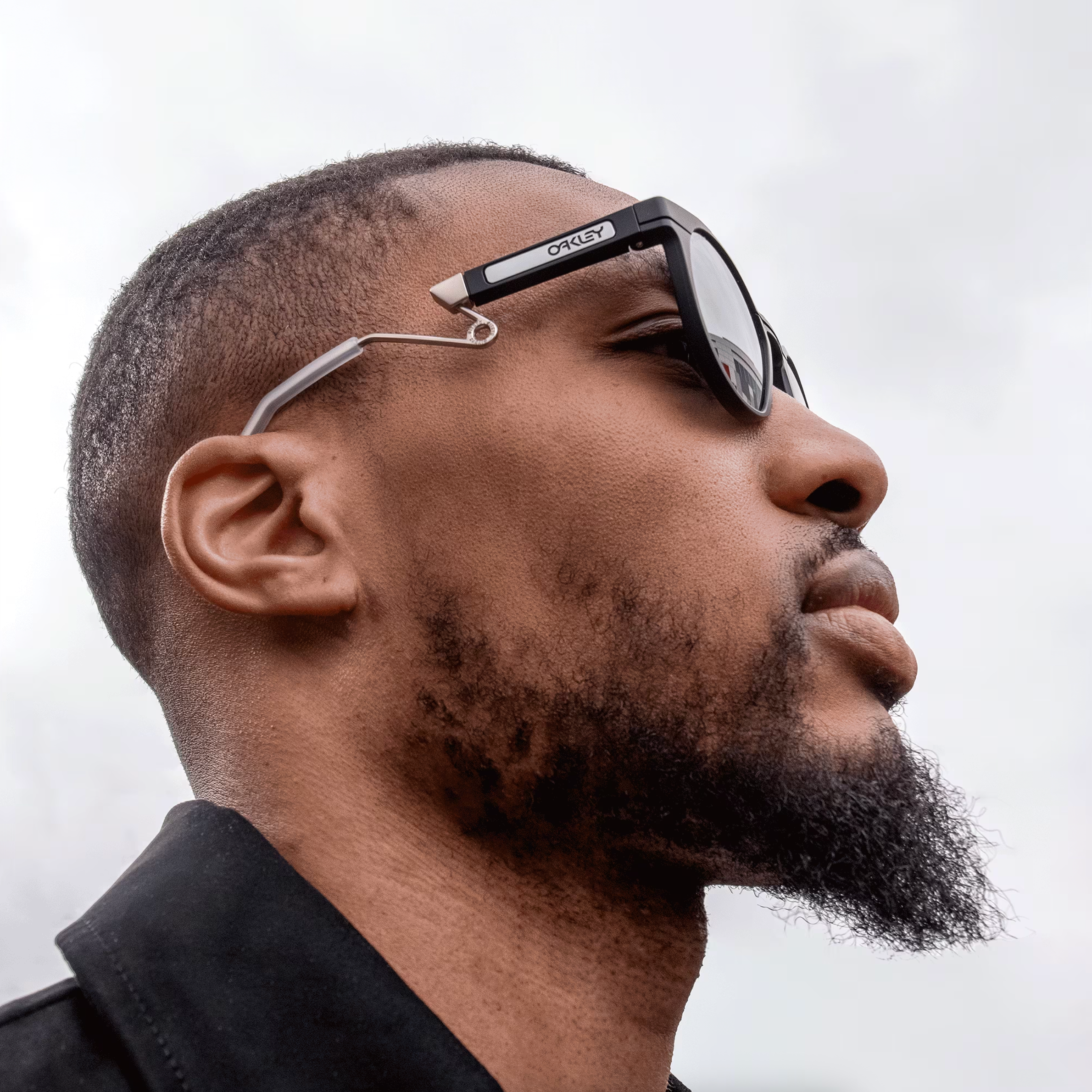 OAKLEY saulesbrilles HSTN Metal matētas melnas ar Prizm Black lēcām