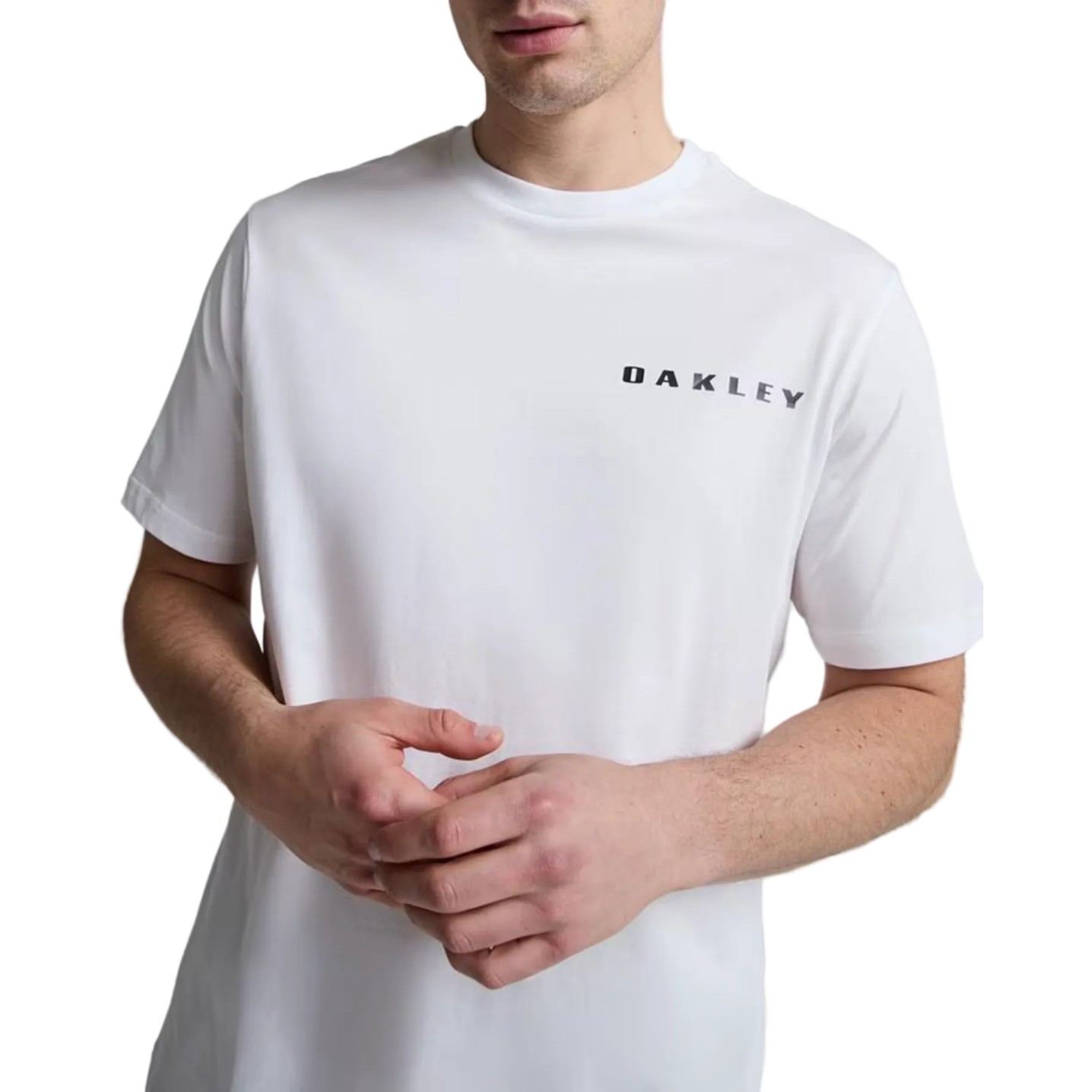 OAKLEY T-krekls Ellipse Bark Metal Tee balts