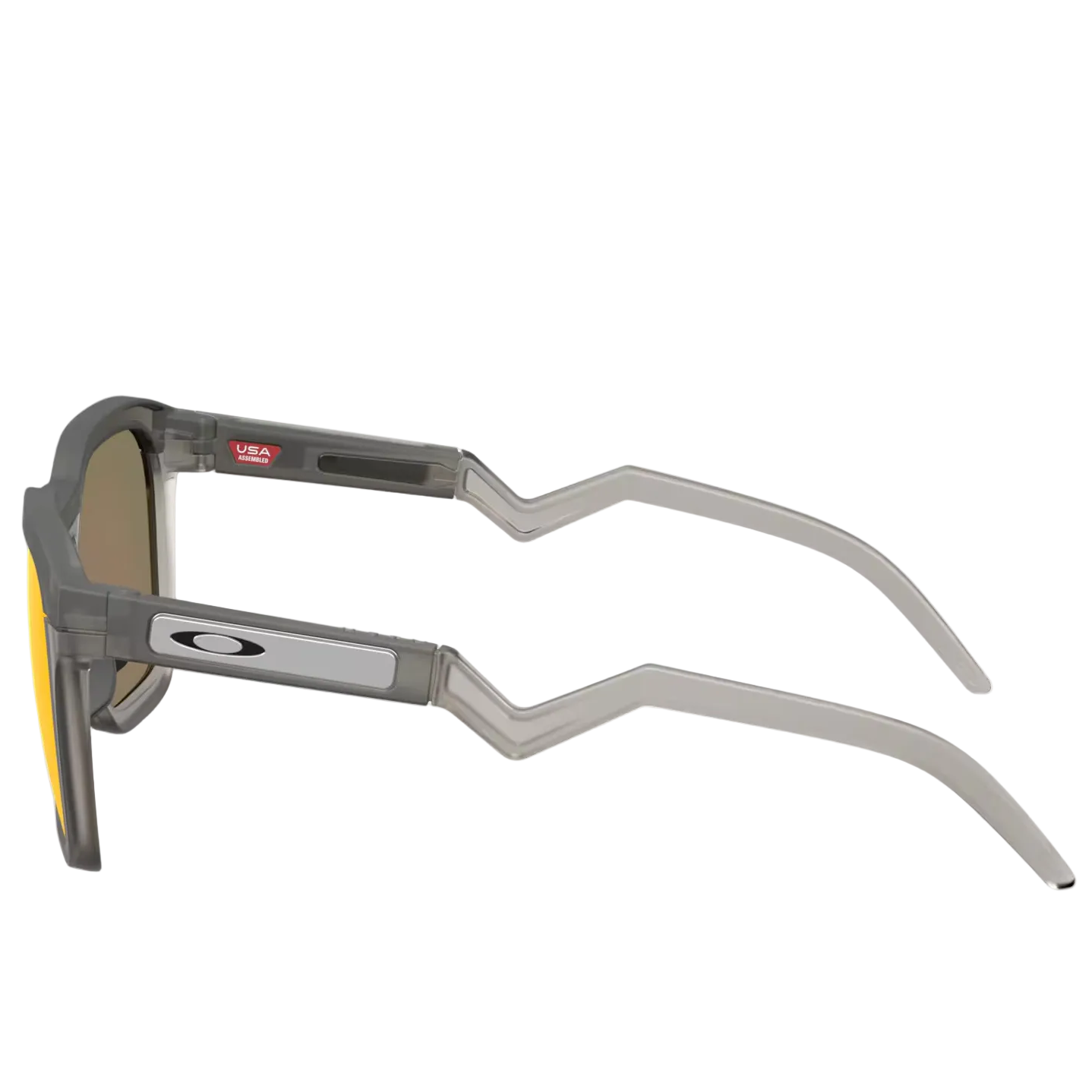OAKLEY saulesbrilles HSTN SQ matētas pelēkas dūmakainas ar Prizm Ruby lēcām