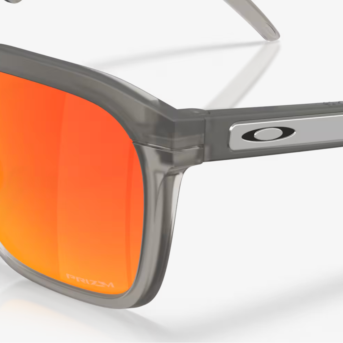 OAKLEY saulesbrilles HSTN SQ matētas pelēkas dūmakainas ar Prizm Ruby lēcām