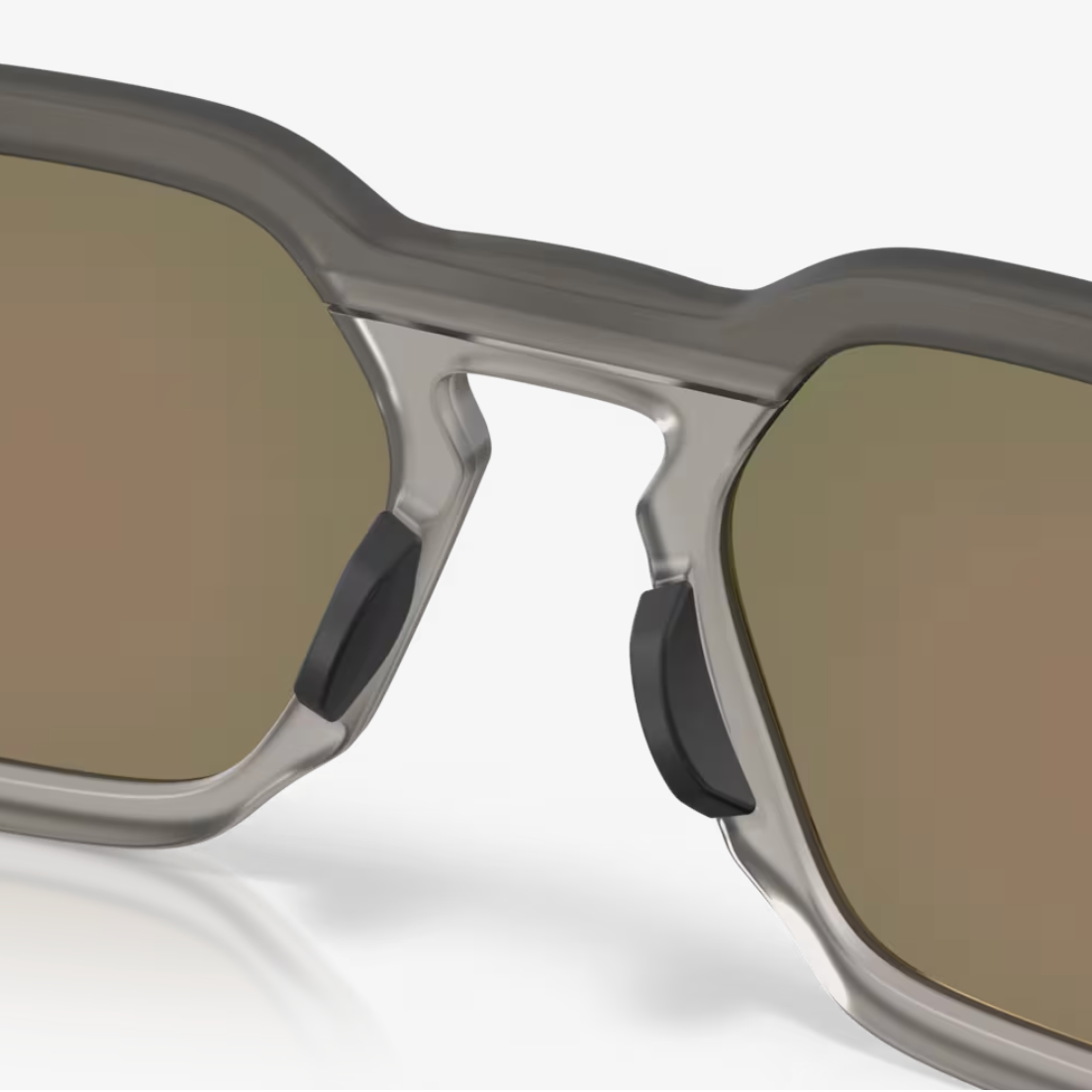 OAKLEY saulesbrilles HSTN SQ matētas pelēkas dūmakainas ar Prizm Ruby lēcām