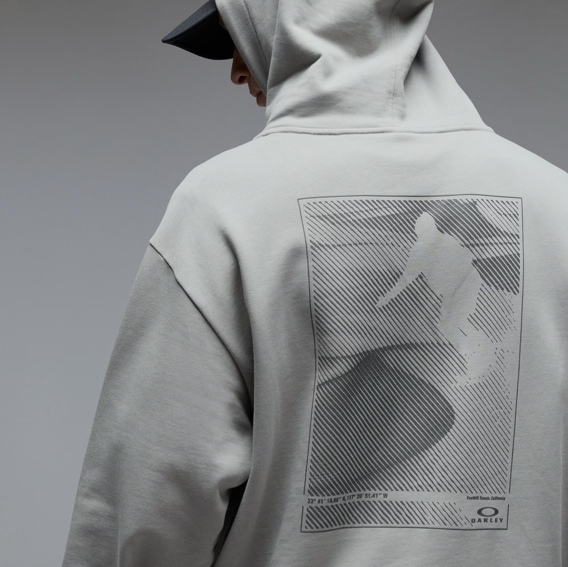 OAKLEY Sandboard Hoodie cementgrijs jas met capuchon