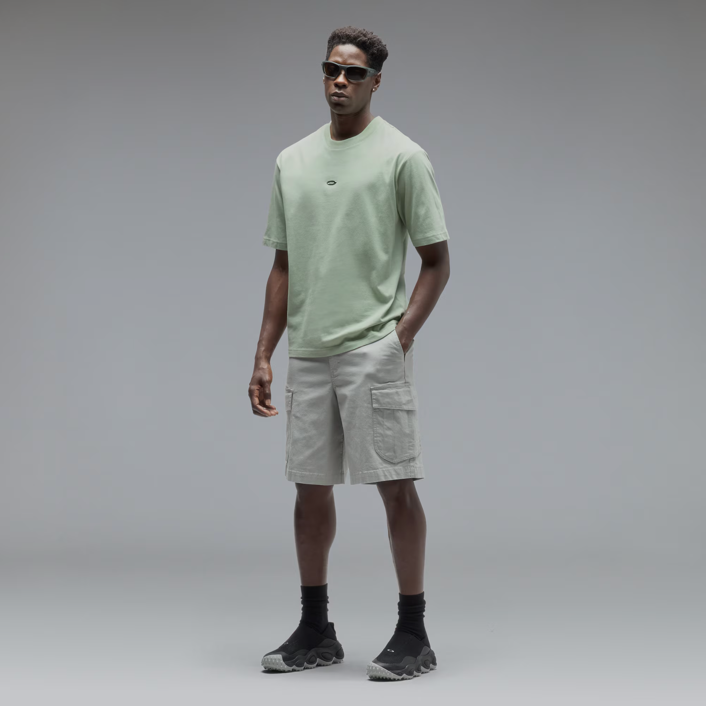 OAKLEY T-shirt Metal Rise Tee faded green