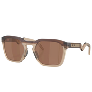 Sunglasses with a brown gradient lens on a white background
