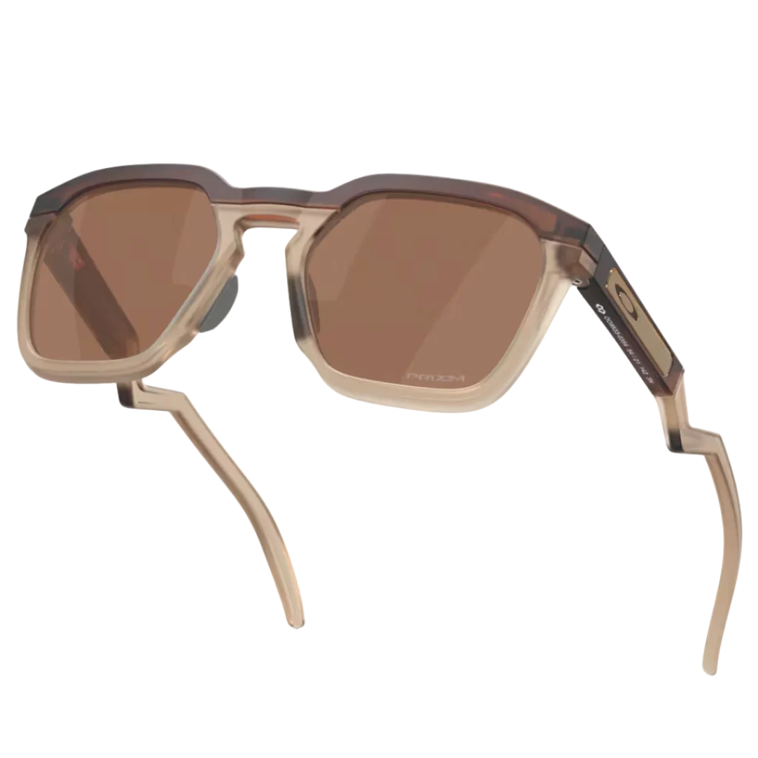 Sunglasses with a unique frame design on a white background