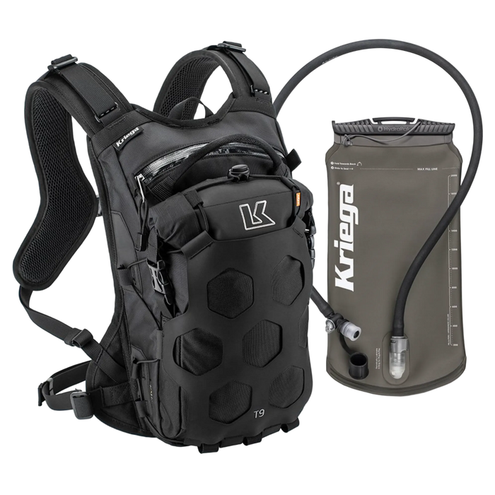 KRIEGA Trail 9 mugursoma ar dzeršanas sistēmu black