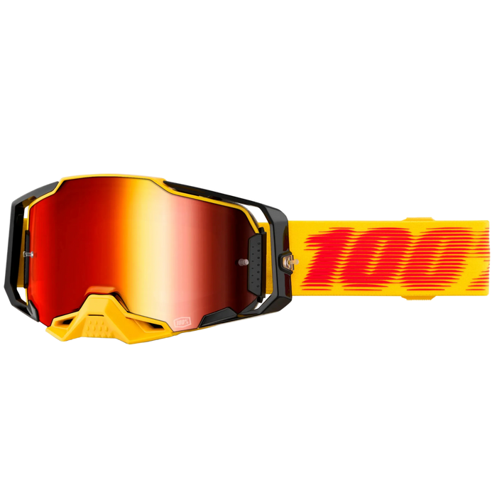 100% brilles Armega Tetsu yellow/black w/mirror red