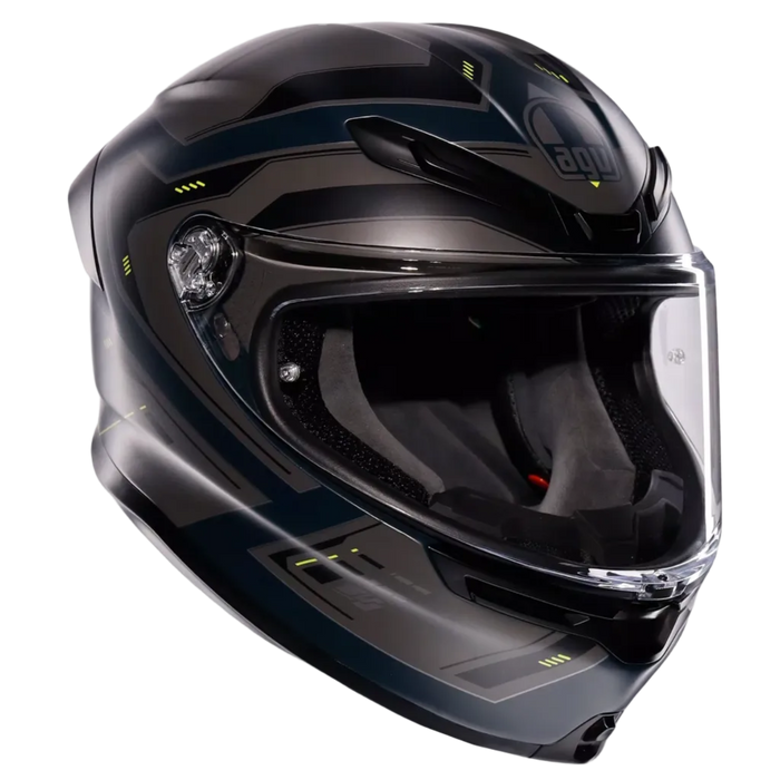 AGV ķivere K6 S Enhance matt grey/yellow fluo