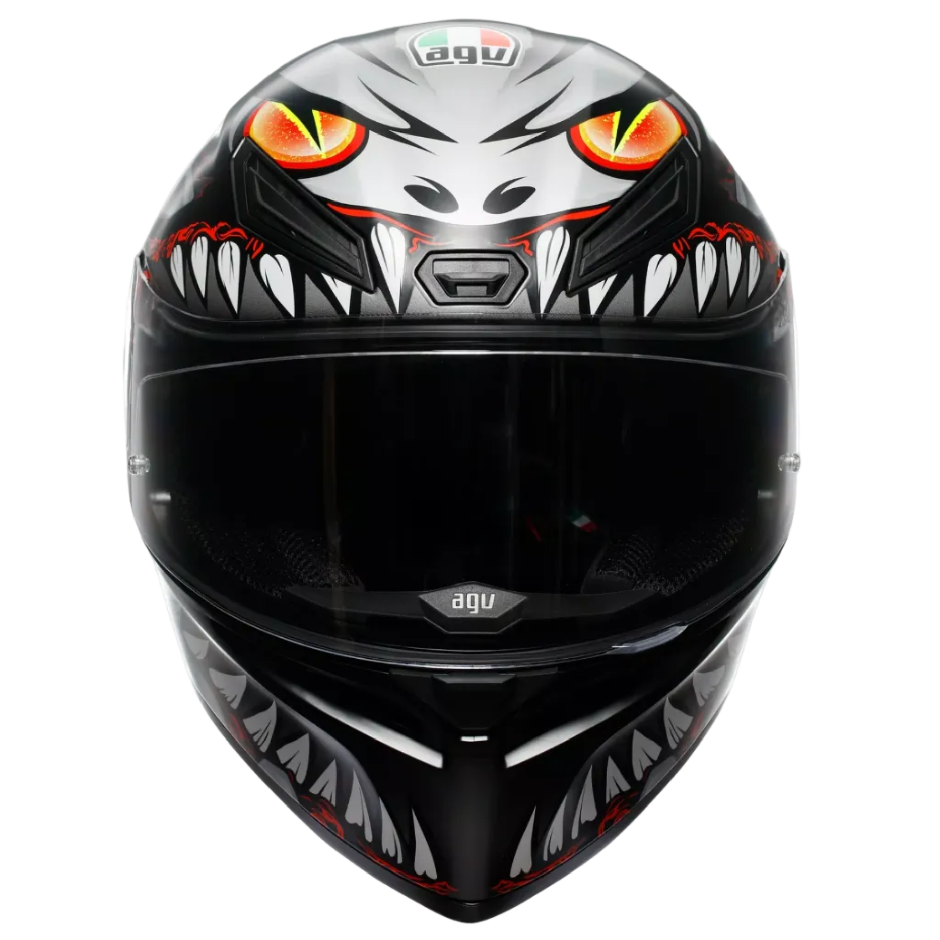 AGV helmet K1 S Lyzard matt black/red/grey