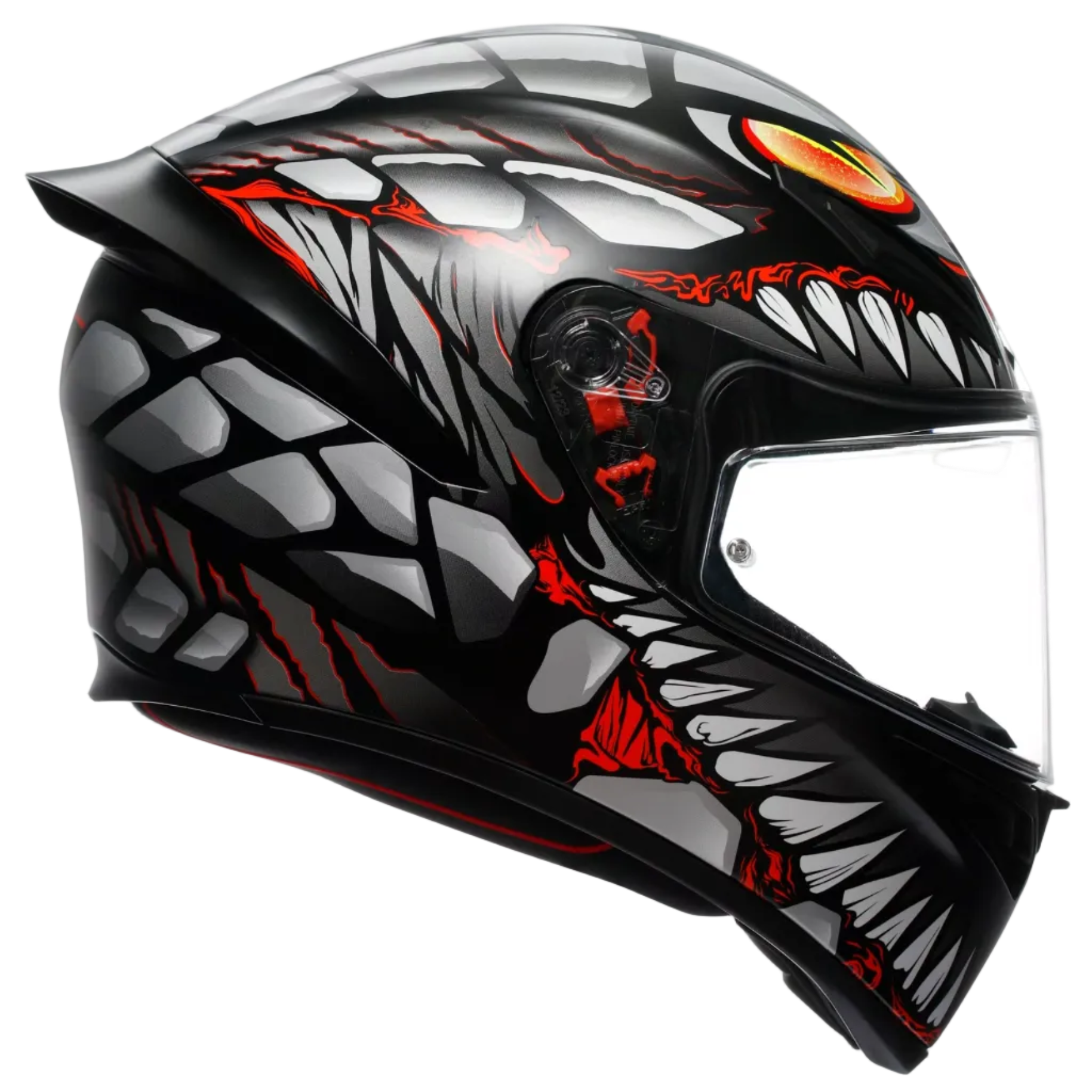 AGV helmet K1 S Lyzard matt black/red/grey