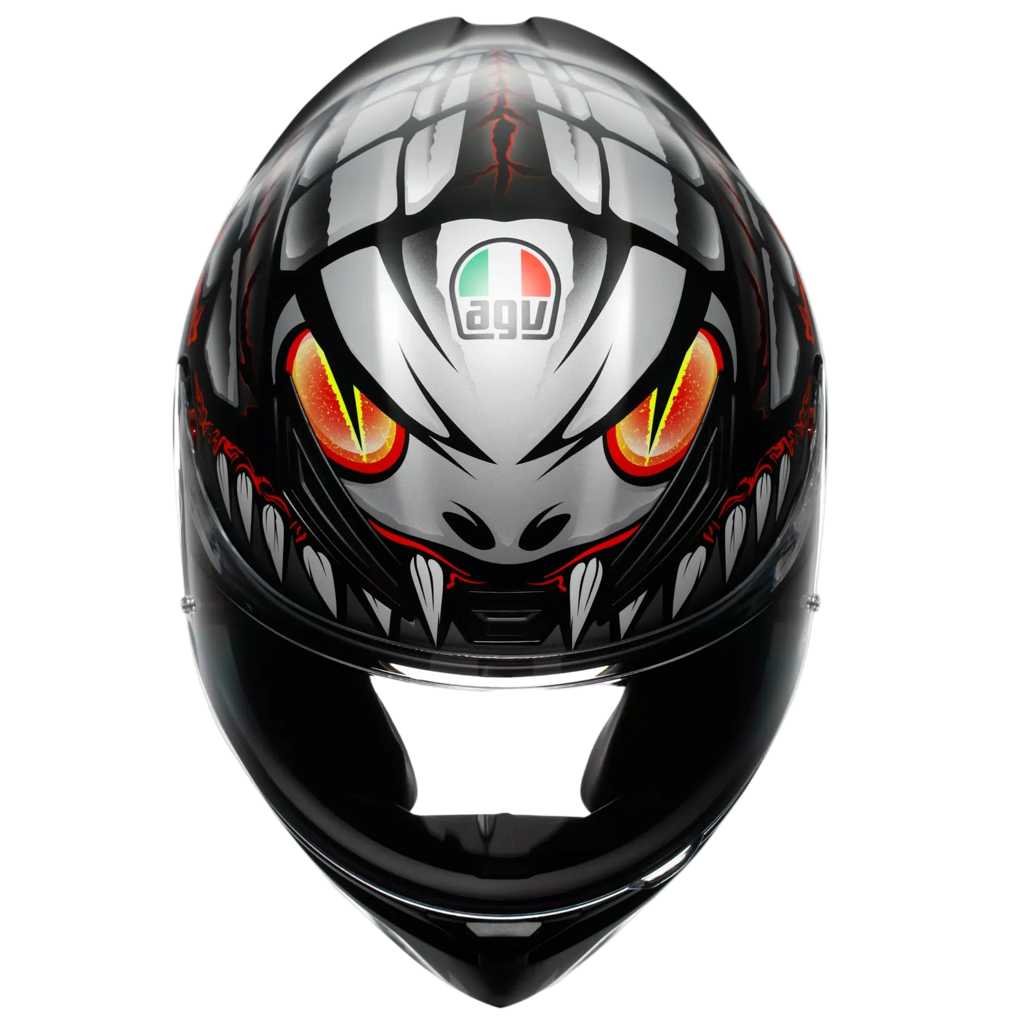 AGV helmet K1 S Lyzard matt black/red/grey