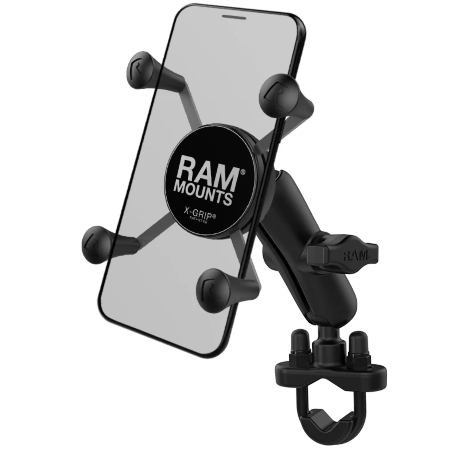 RAM MOUNT kompl Rail Ubolt Uni XGrip ar drošības gumiju