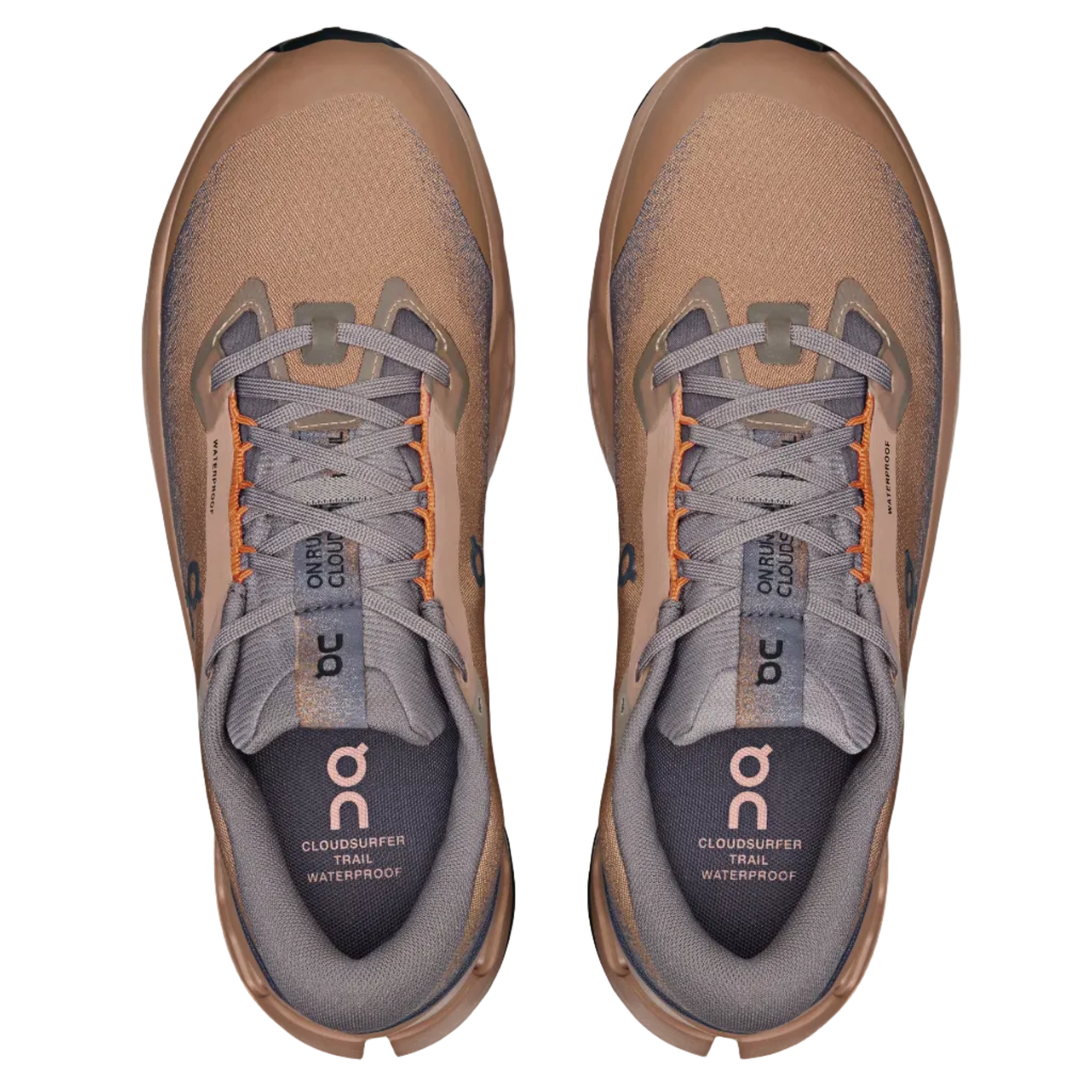 ON apavi Cloudsurfer Trail 2 WP brown/grey