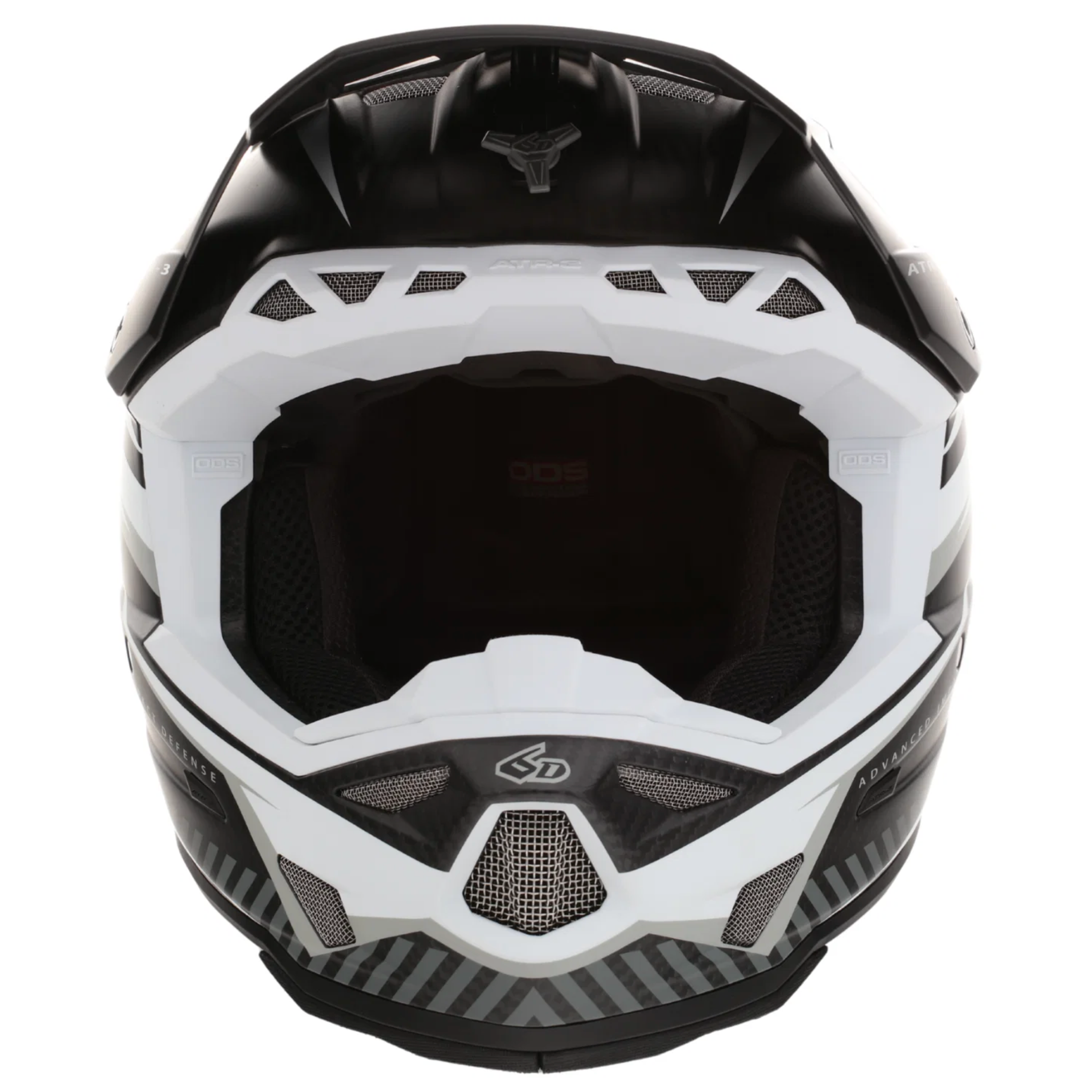 6D ATR-3 Rival FIM matt white/black ķivere
