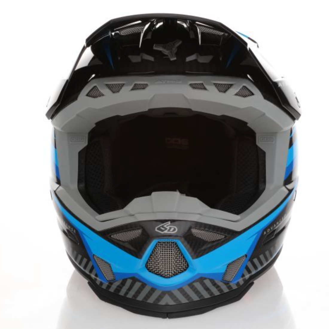 6D ATR-3 Rival FIM Gloss cyan/black ķivere