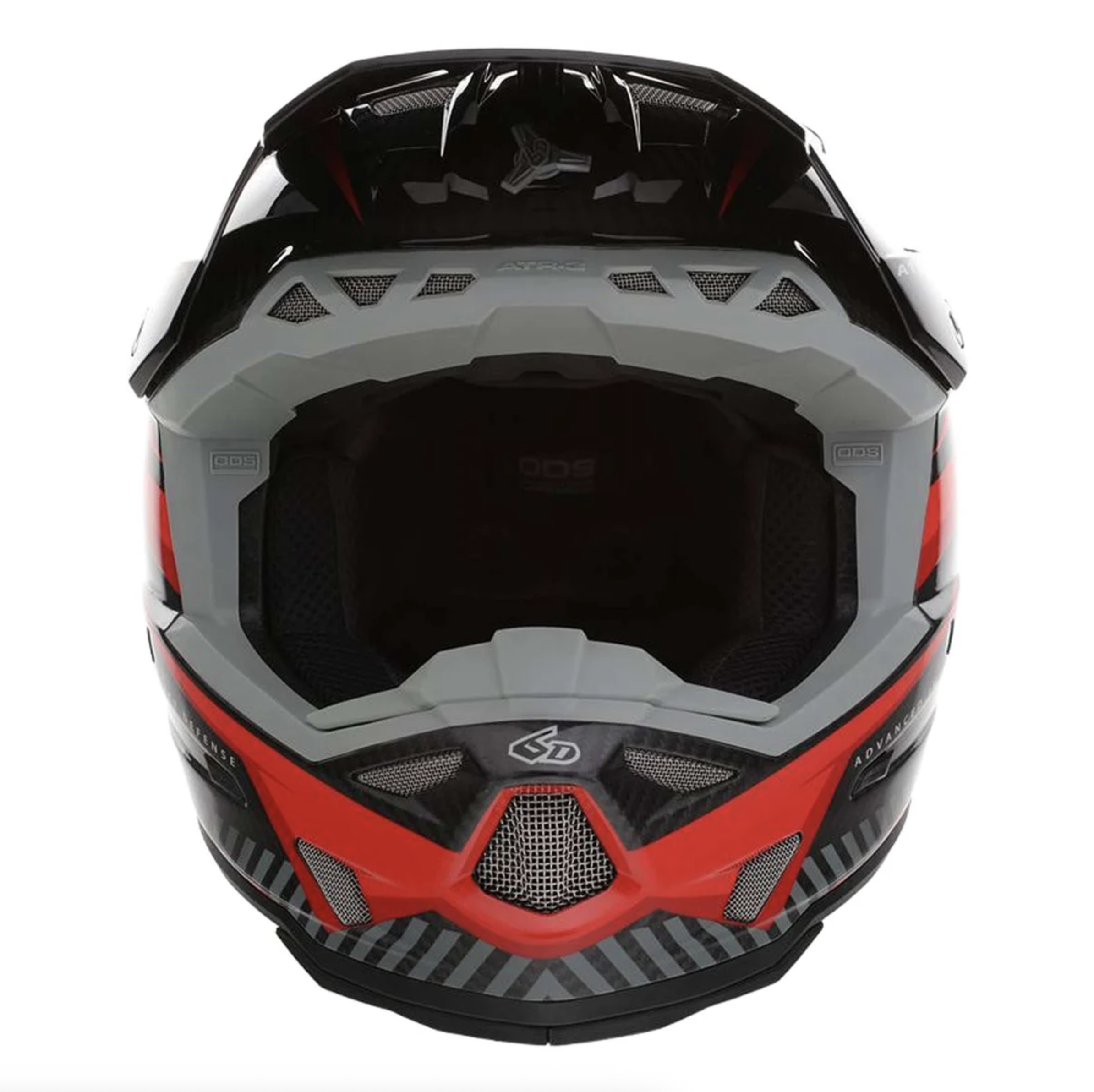 6D ATR-3 Rival FIM Gloss red/grey/black ķivere