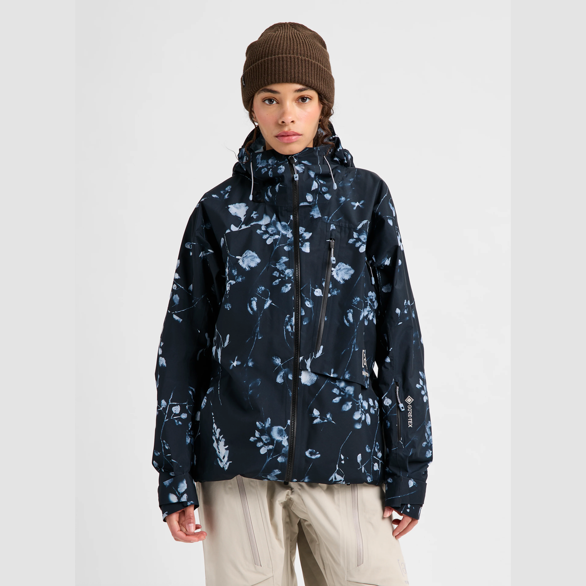 BURTON W AK Gore Cyclc JKT cyanotype floral jaka