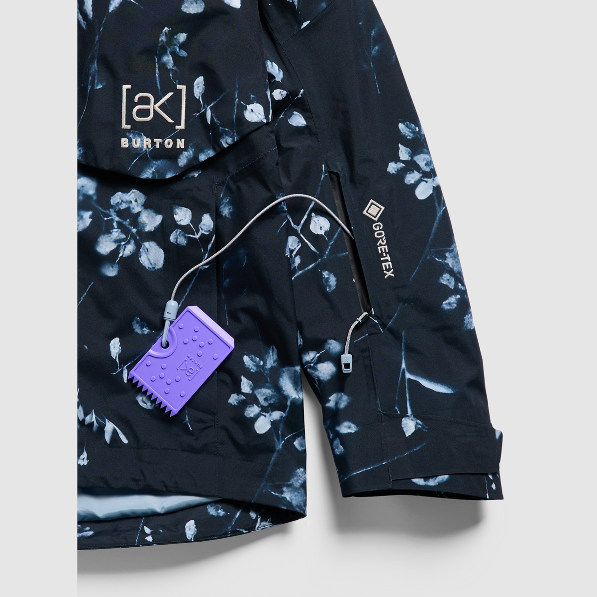 BURTON W AK Gore Cyclc JKT cyanotype floral jaka