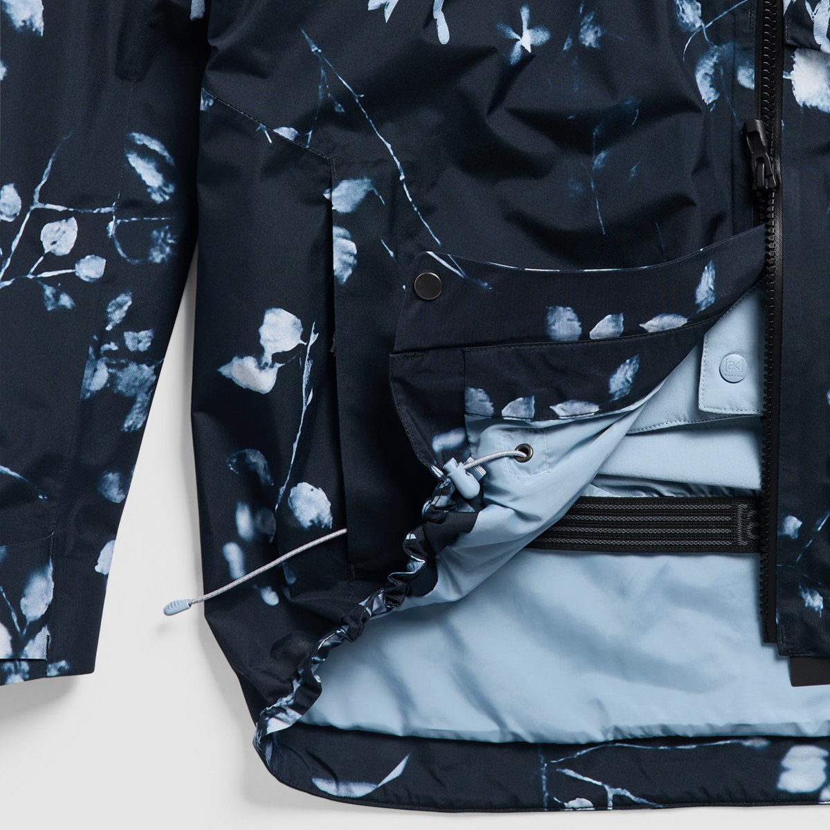BURTON W AK Gore Cyclc JKT cyanotype floral jaka