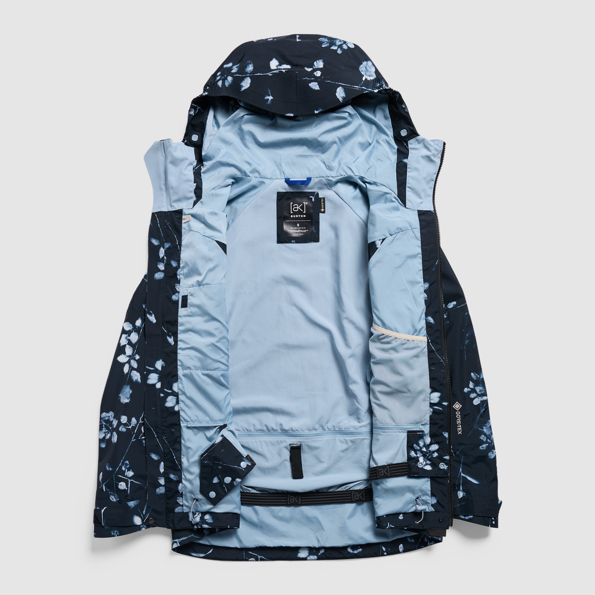 BURTON W AK Gore Cyclc JKT cyanotype floral jaka