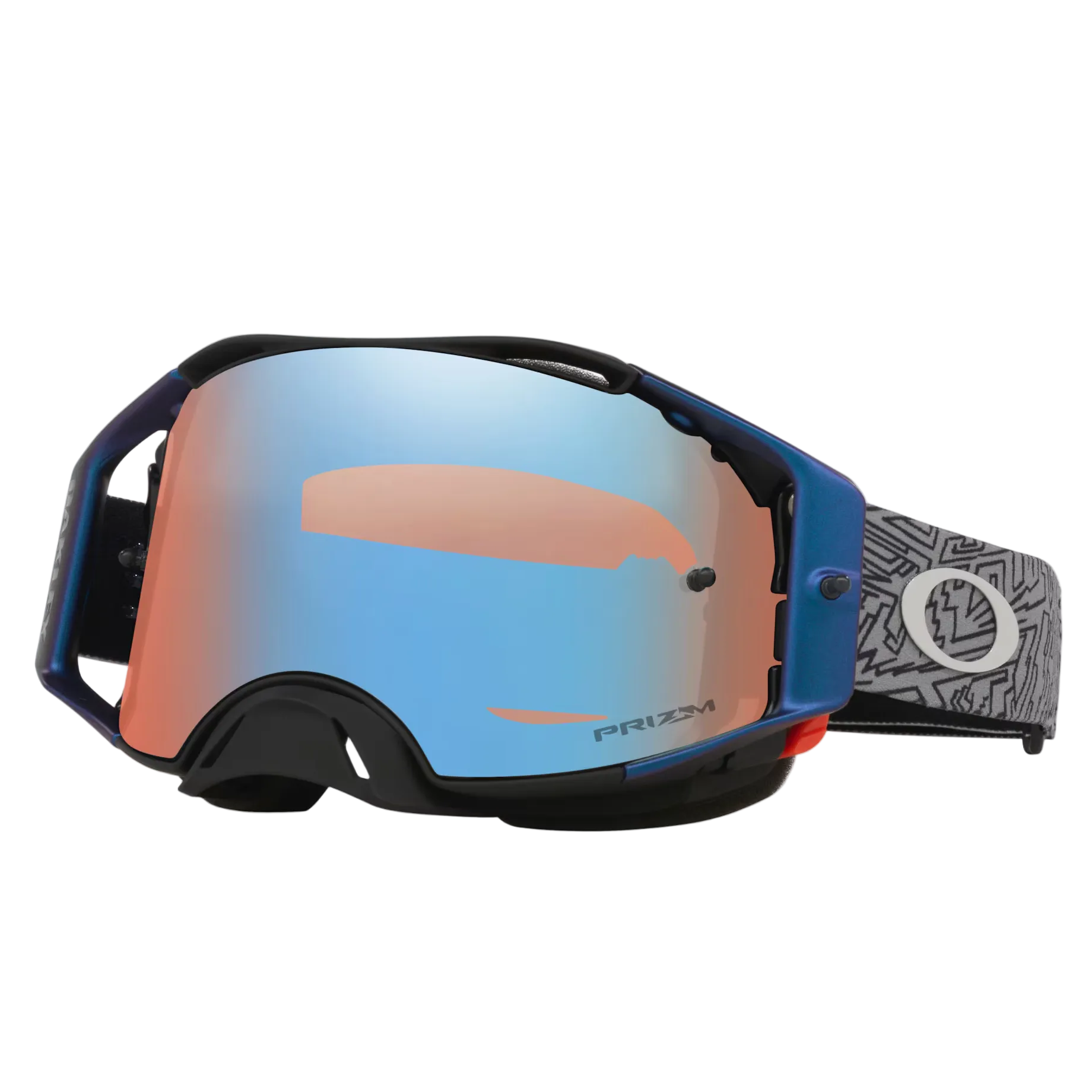 OAKLEY MX-bril Airbrake grijs strike met Prizm sapphire