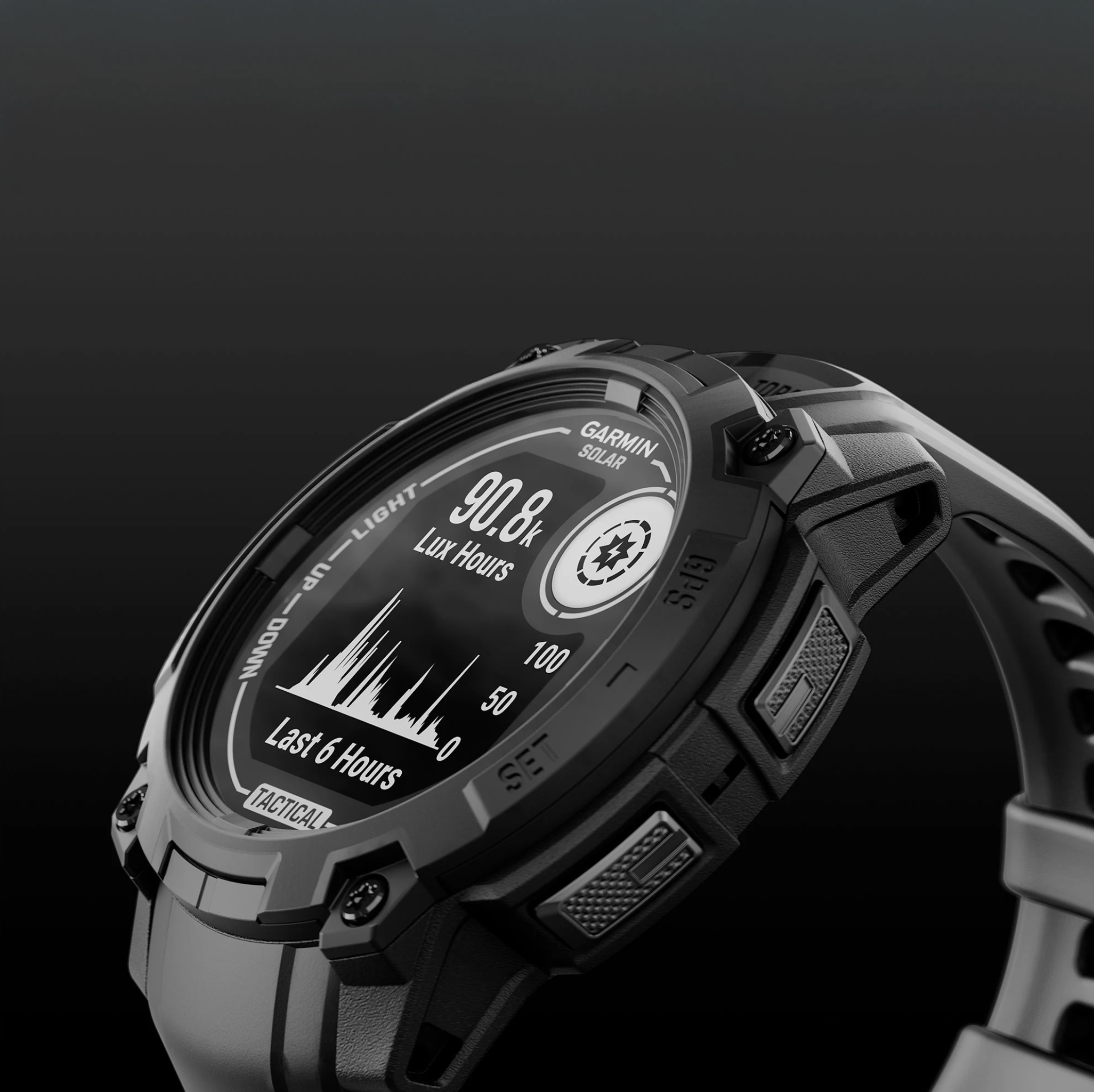 GARMIN Instinct 3 Tactical Solar 45mm czarny