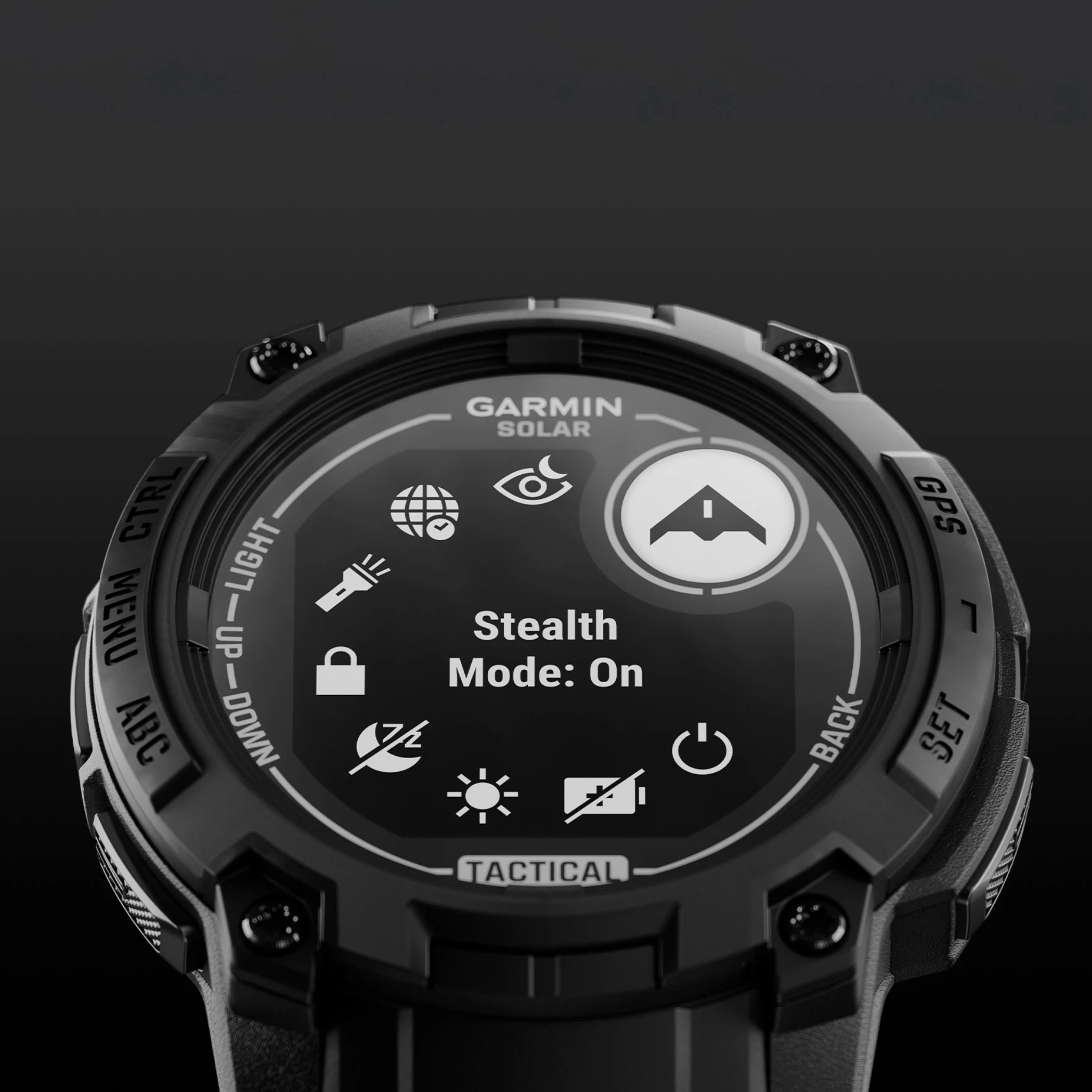 GARMIN Instinct 3 Tactical Solar 45mm czarny