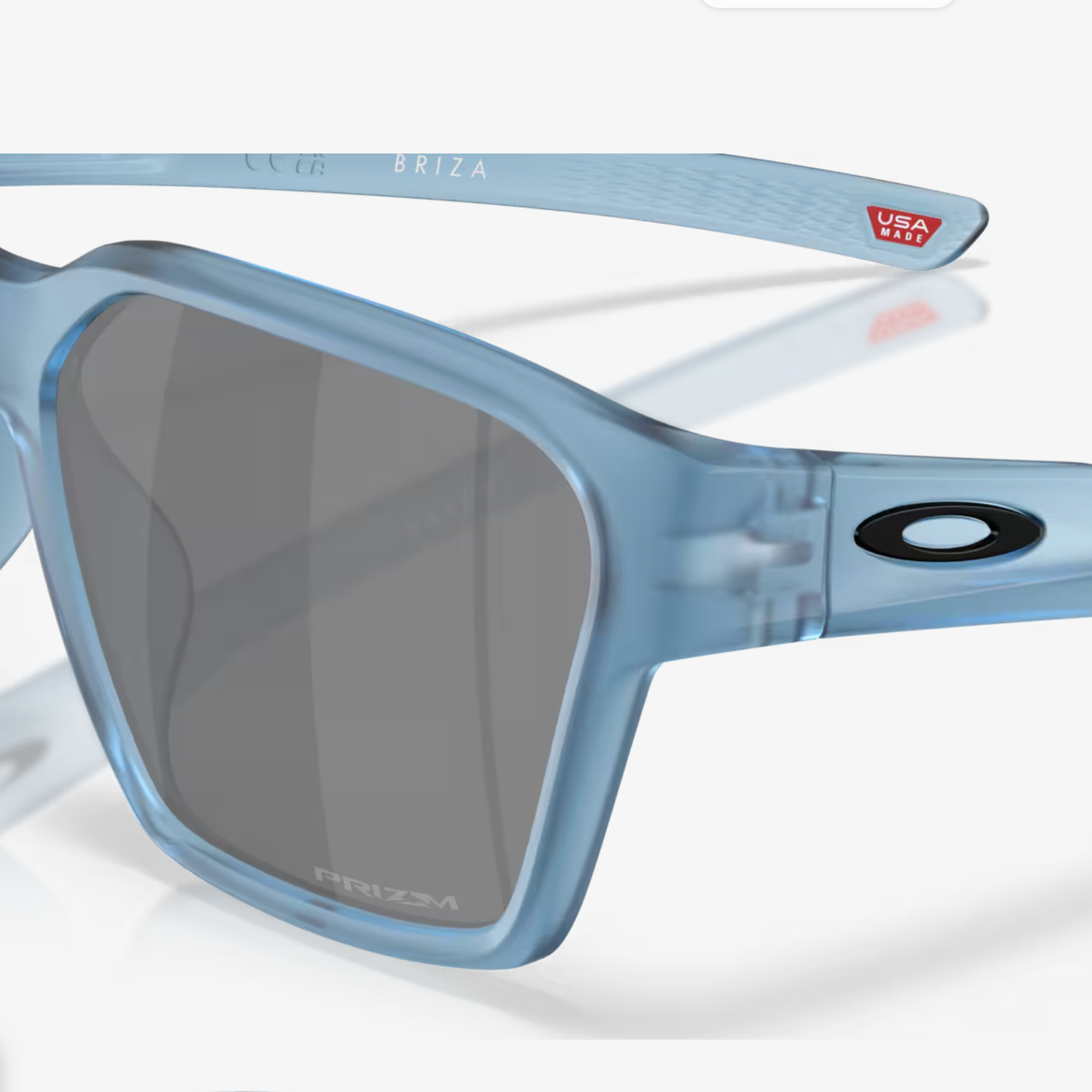 OAKLEY solbriller Briza mat transparent stonewash med prizm sort iridium