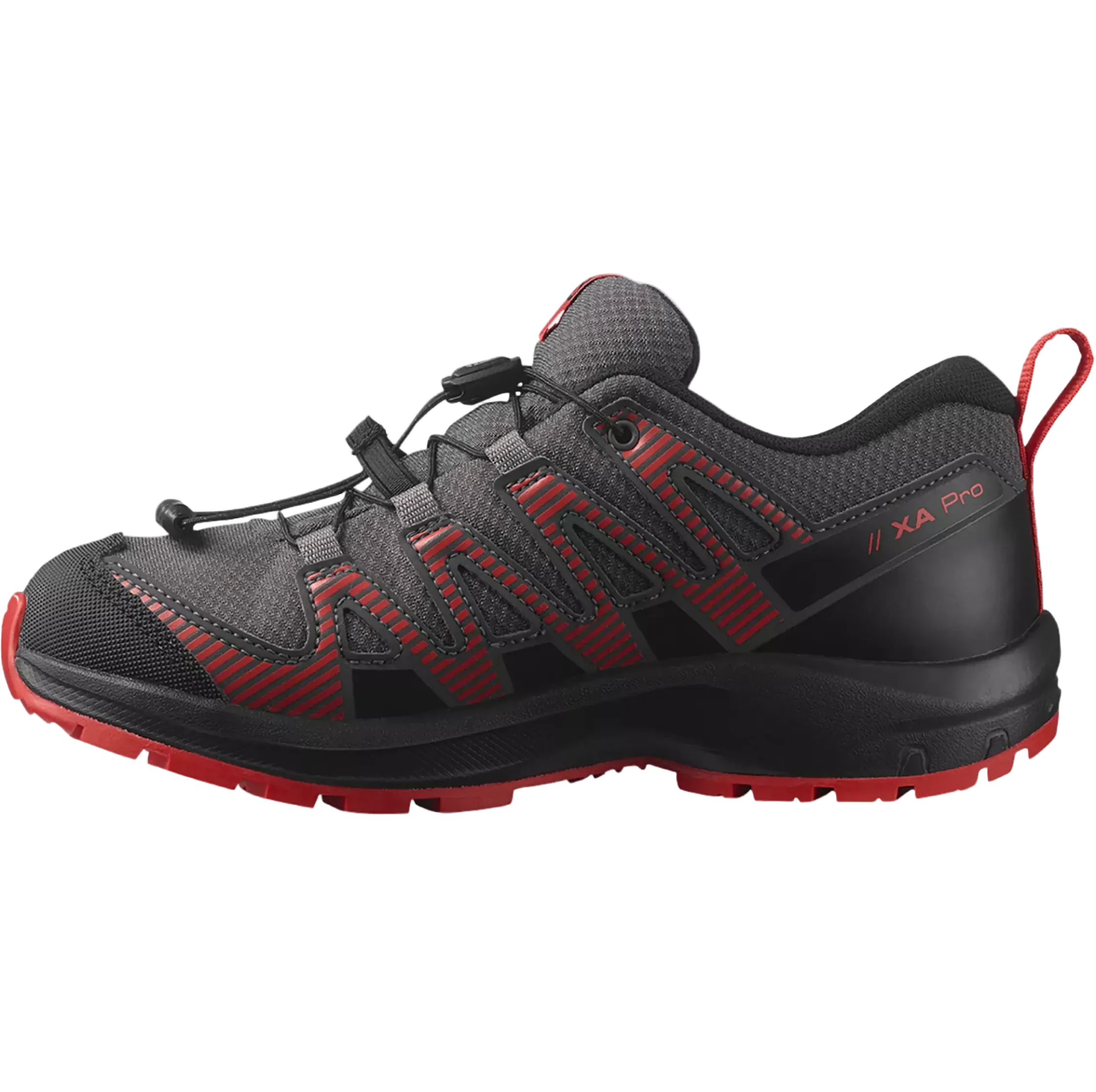 SALOMON buty XA Pro V8 CSWP K czarno-szaro-czerwone