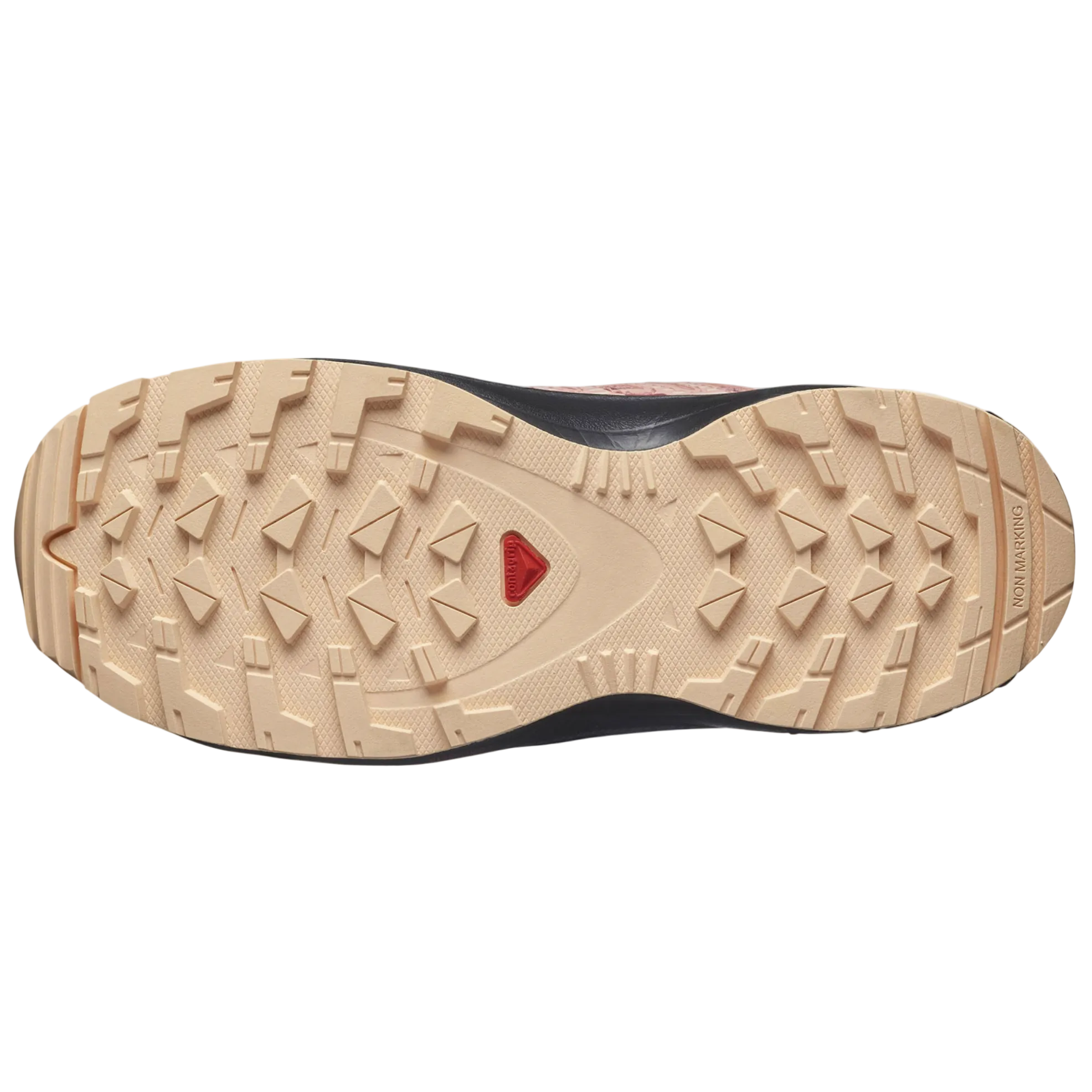 SALOMON buty XA Pro V8 CSWP K czarno-brzoskwiniowo-czerwone