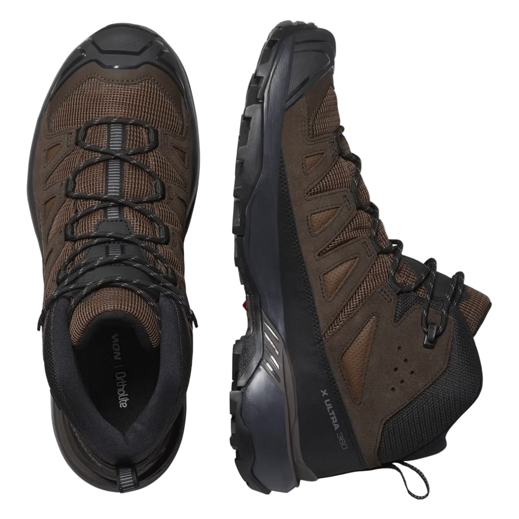 SALOMON buty X Ultra 360 LTR Mid GTX ciemnobrązowe/czarne