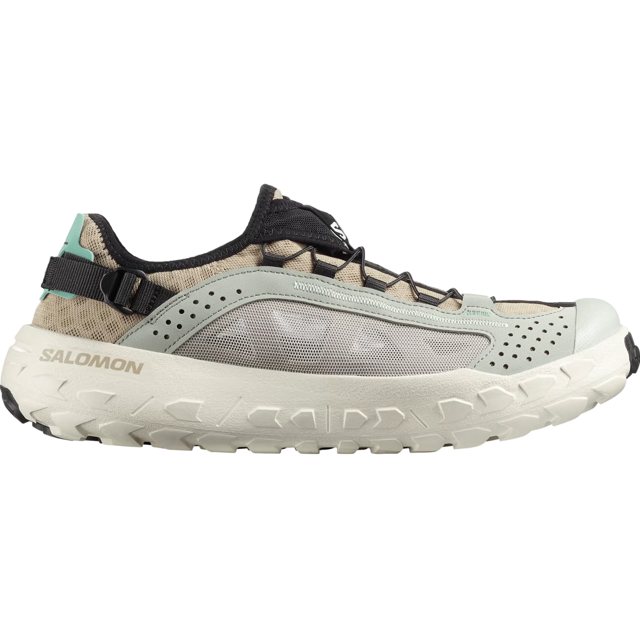SALOMON shoes Solamphibian desert tan/wrought iron/clearly aqua