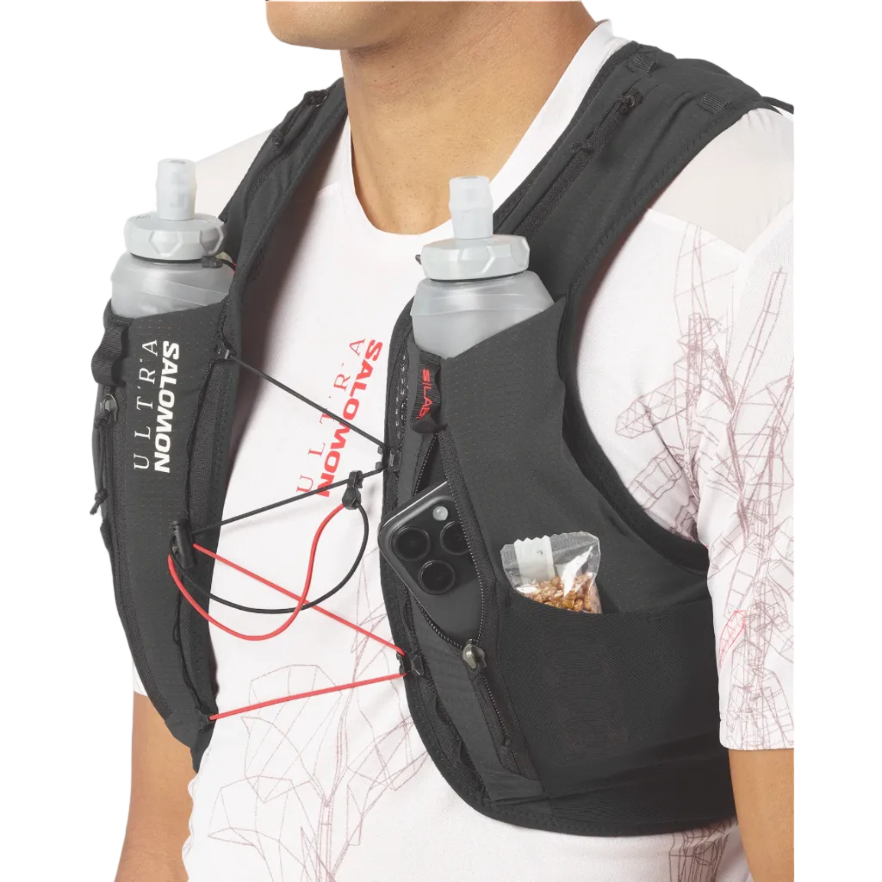 SALOMON vest med hydrant S/Lab Ultra 12 sort