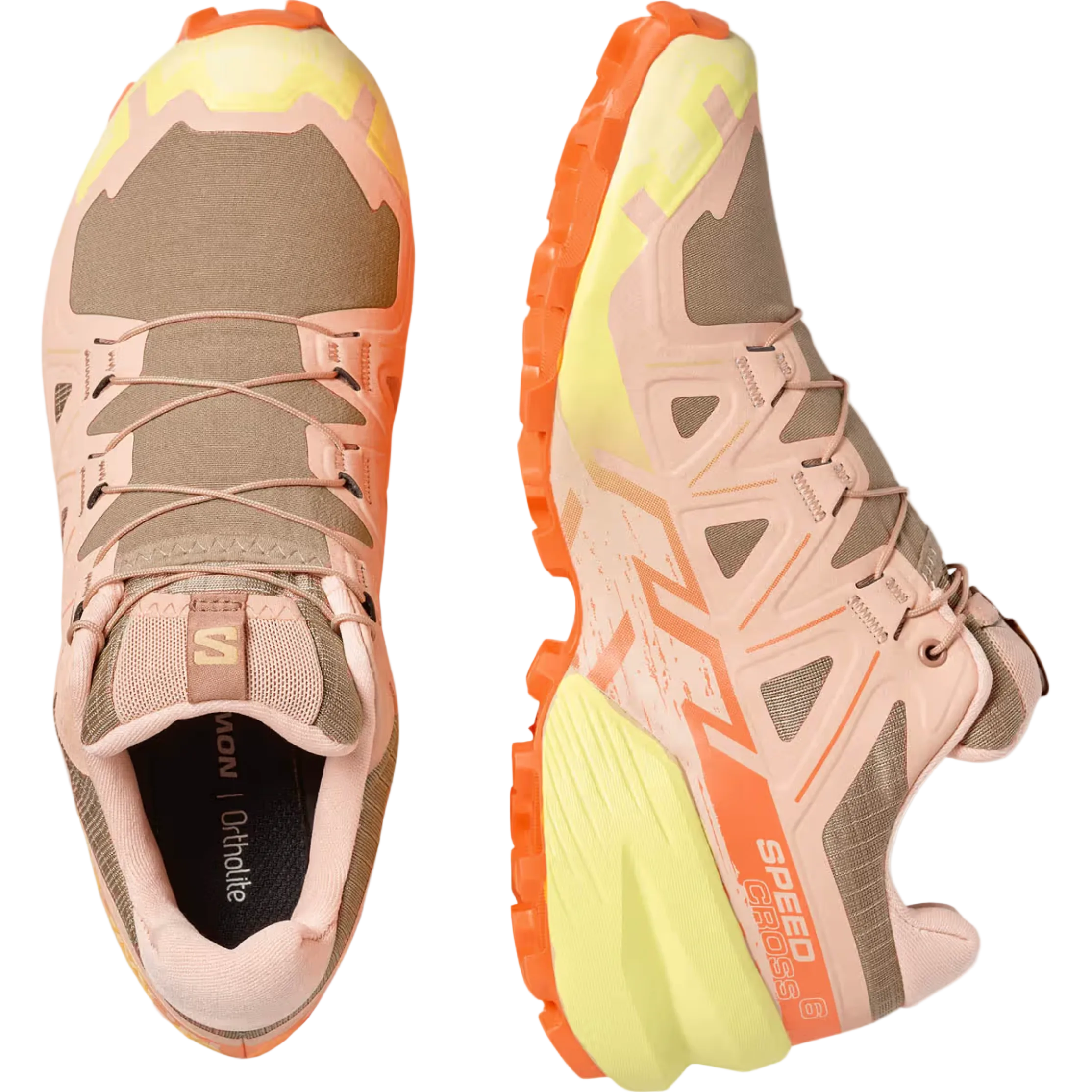SALOMON batai Speedcross 6 W persikų/geltonos spalvos