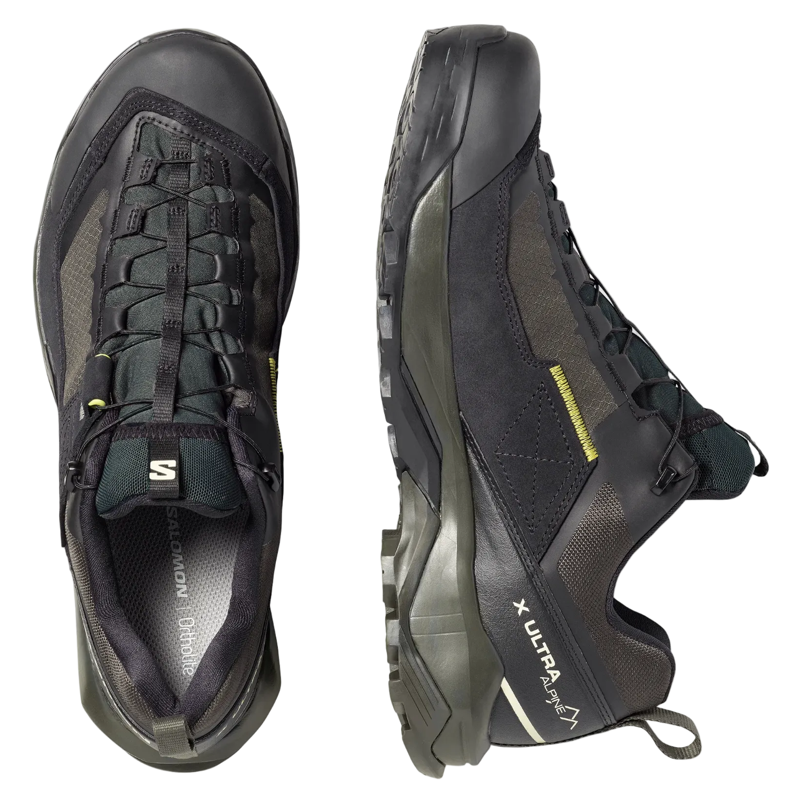 SALOMON sko X Ultra Alpine GTX sort/peat/aspargus grøn