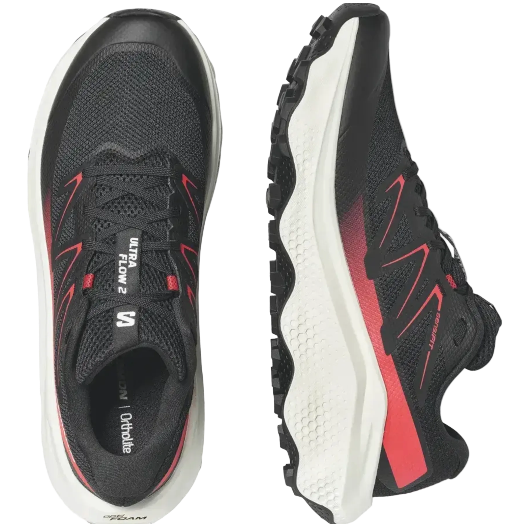 SALOMON apavi Ultra Flow 2 black/white/red