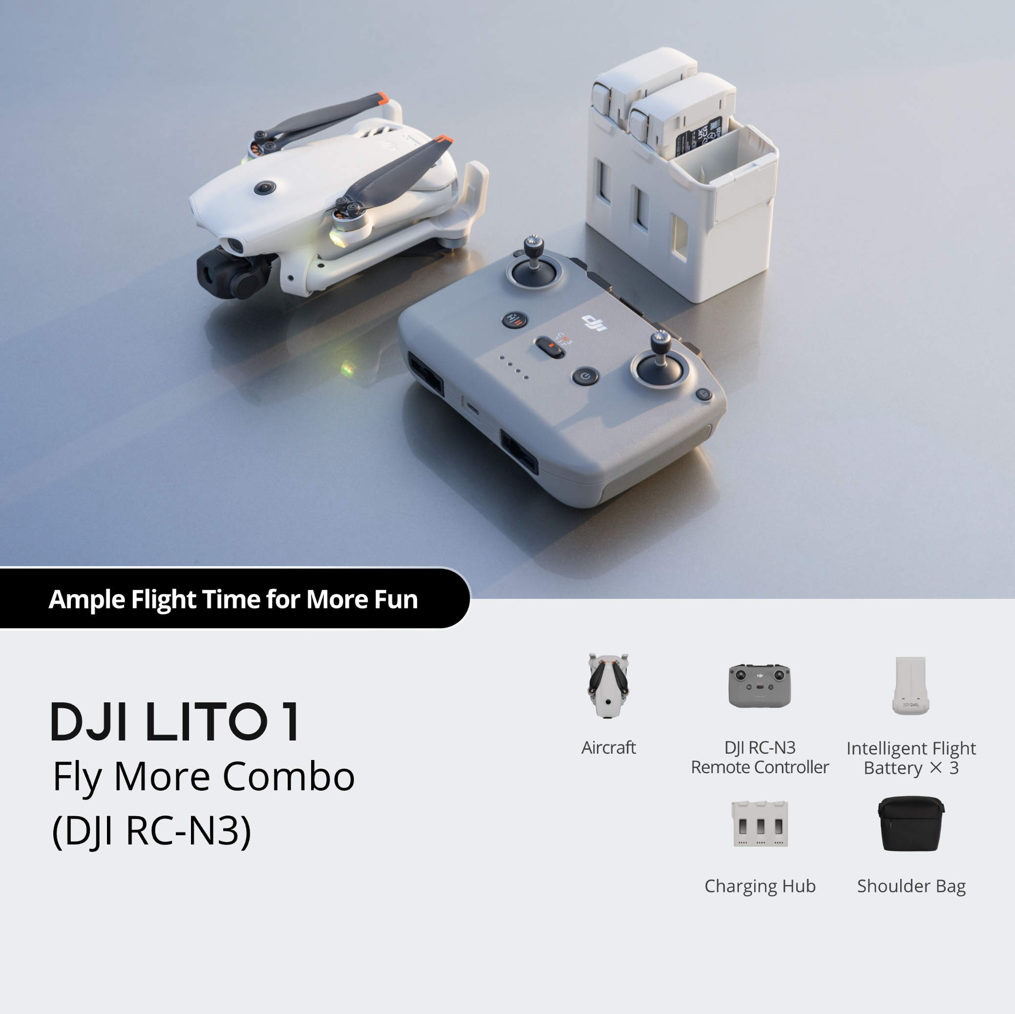 DJI drone Lito 1 Fly More Combo (DJI RC-N3)