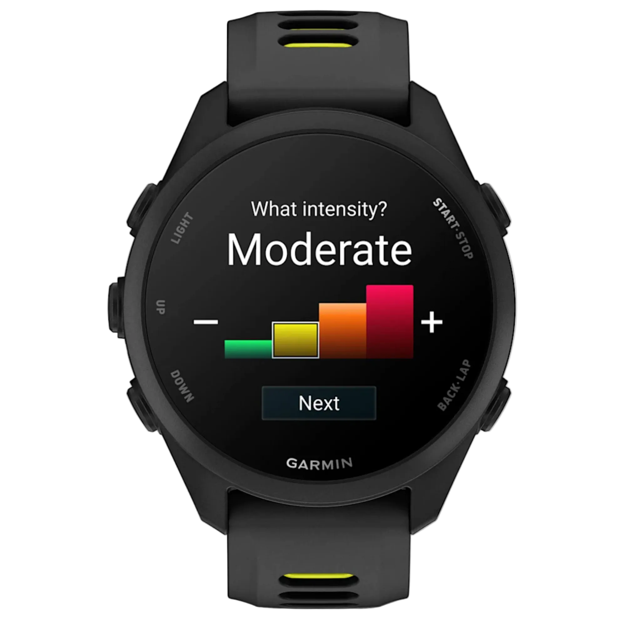 GARMIN Forerunner 170 43mm GPS melns/dzeltenīgs