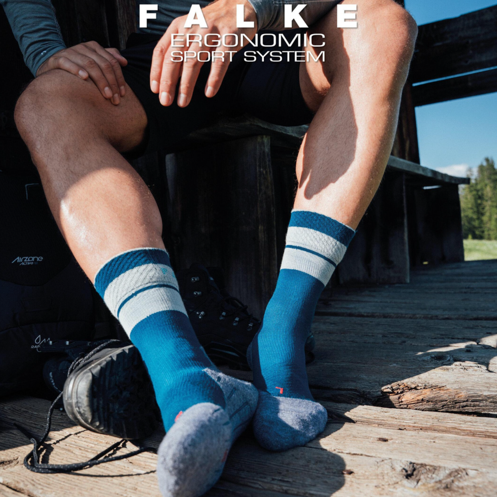 FALKE zeķes TK COMPRESSION blue/purple