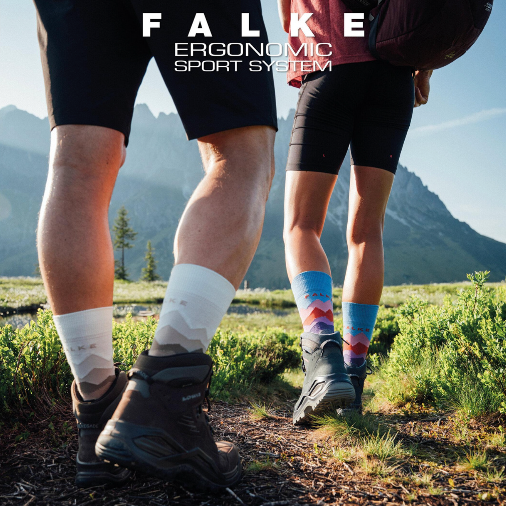FALKE socks TK2 Explore blue/yellow