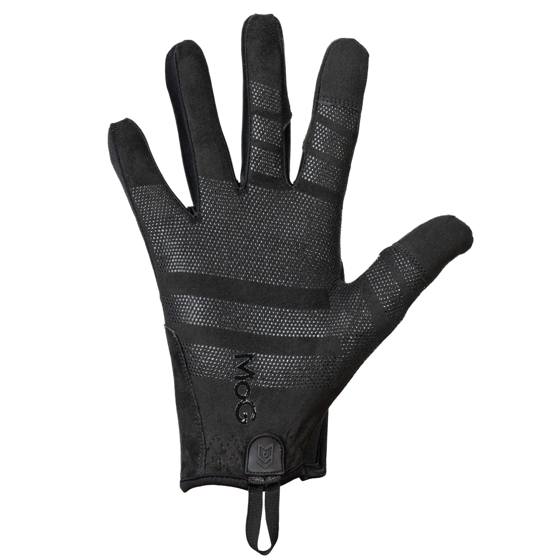Black glove on a white background