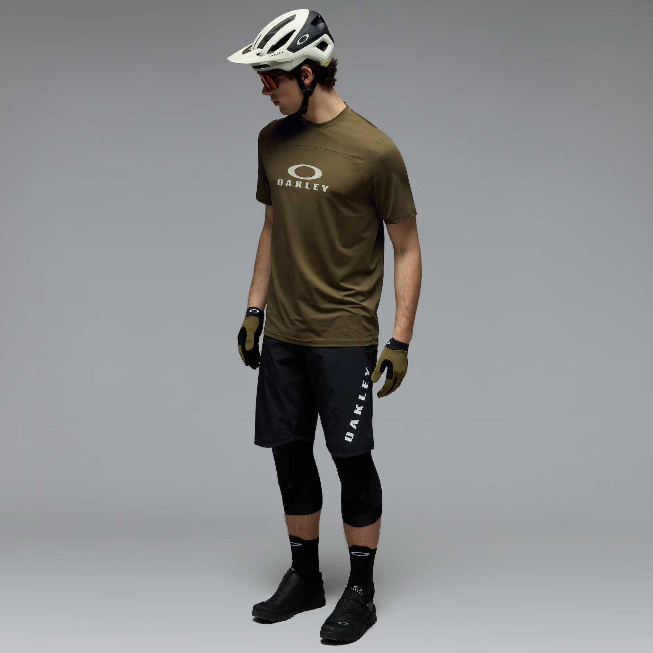 OAKLEY T-krekls Free Ride RC SS Jersey army green