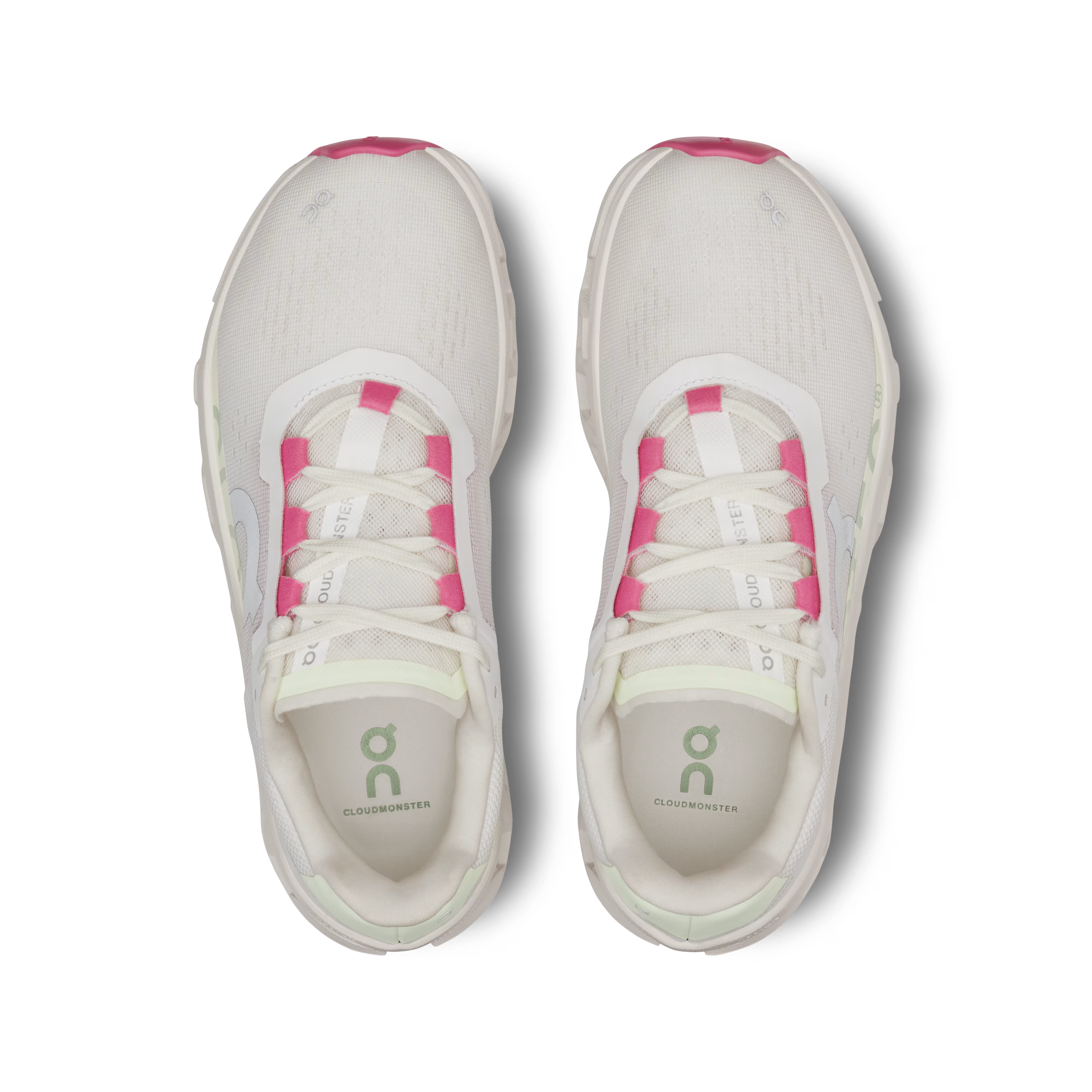 ON apavi Cloudmonster W white/green/pink