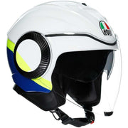 AGV helmet Orbyt Block white/blue/yellow fl