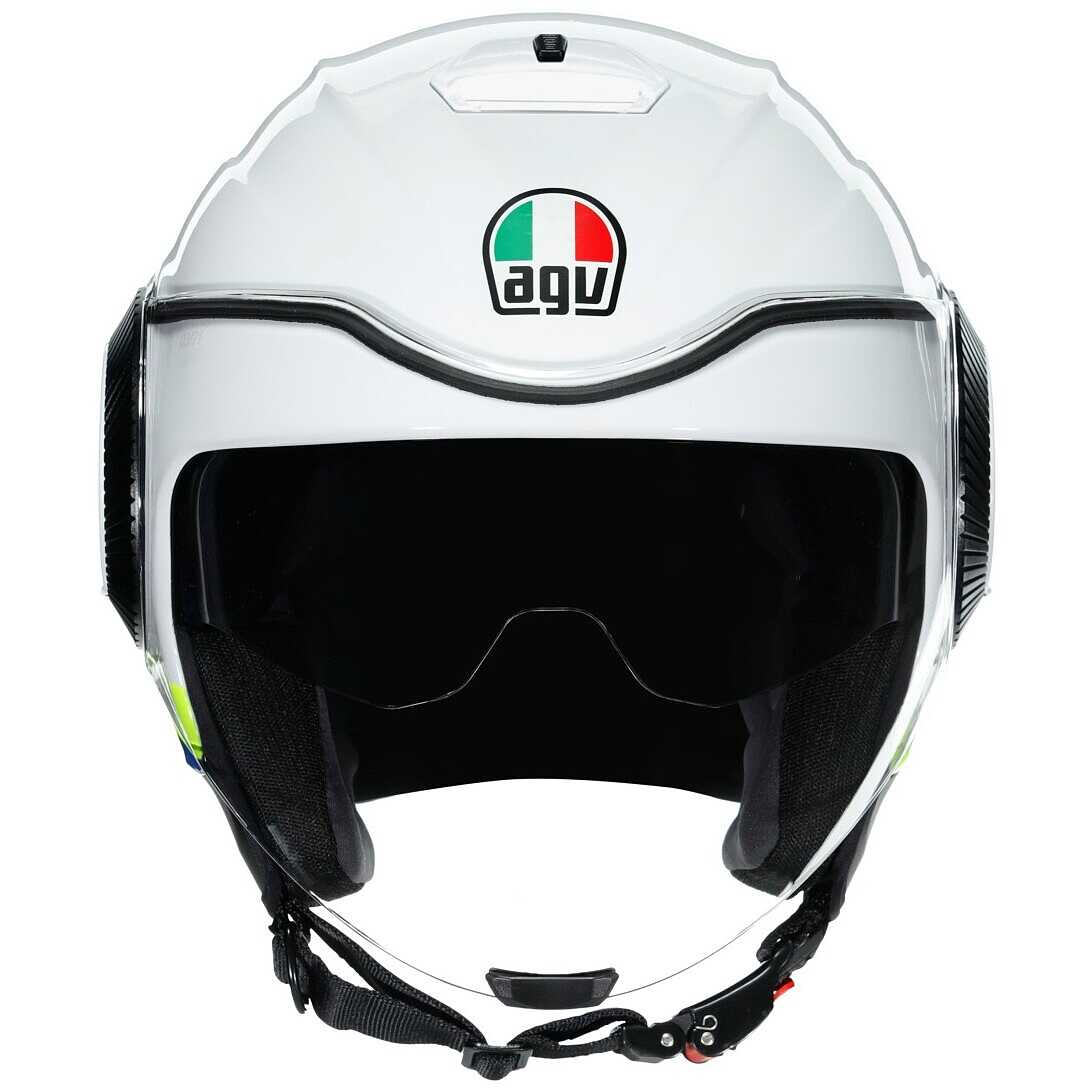 AGV helmet Orbyt Block white/blue/yellow fl