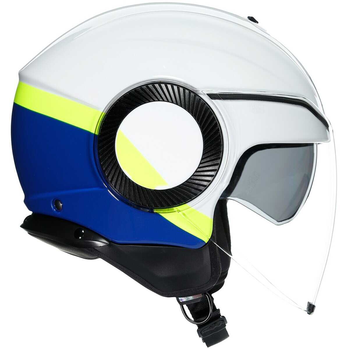 AGV helmet Orbyt Block white/blue/yellow fl
