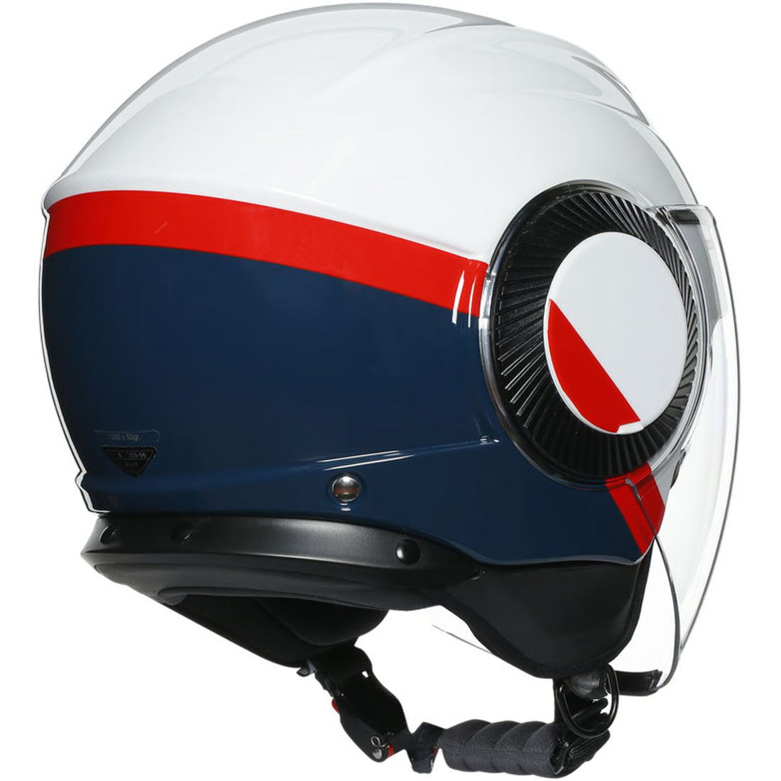 AGV ķivere Orbyt Block pearl white/blue/red