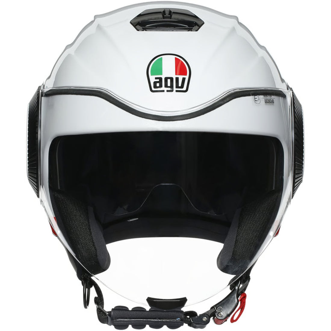 AGV ķivere Orbyt Block pearl white/blue/red