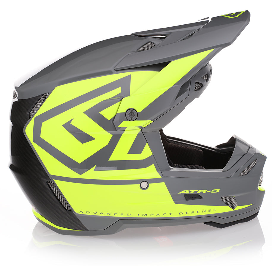 6D helmet ATR-3 Hex Gloss neon yellow