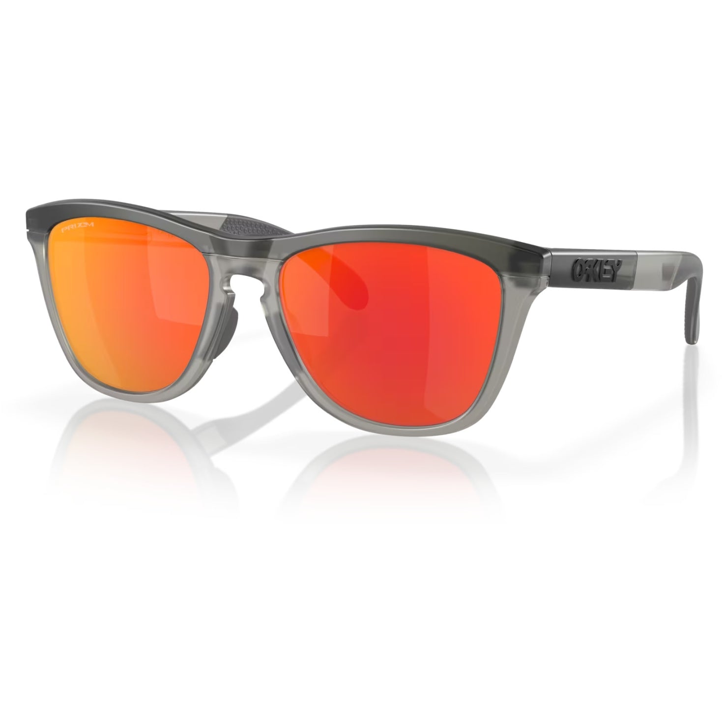 OAKLEY saulesbrilles Frogskins Range matt grey smoke w/prizm ruby